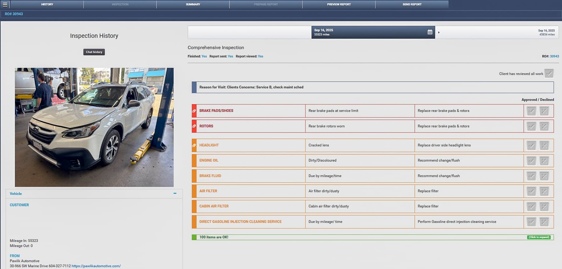 2022 Subaru Outback B Service