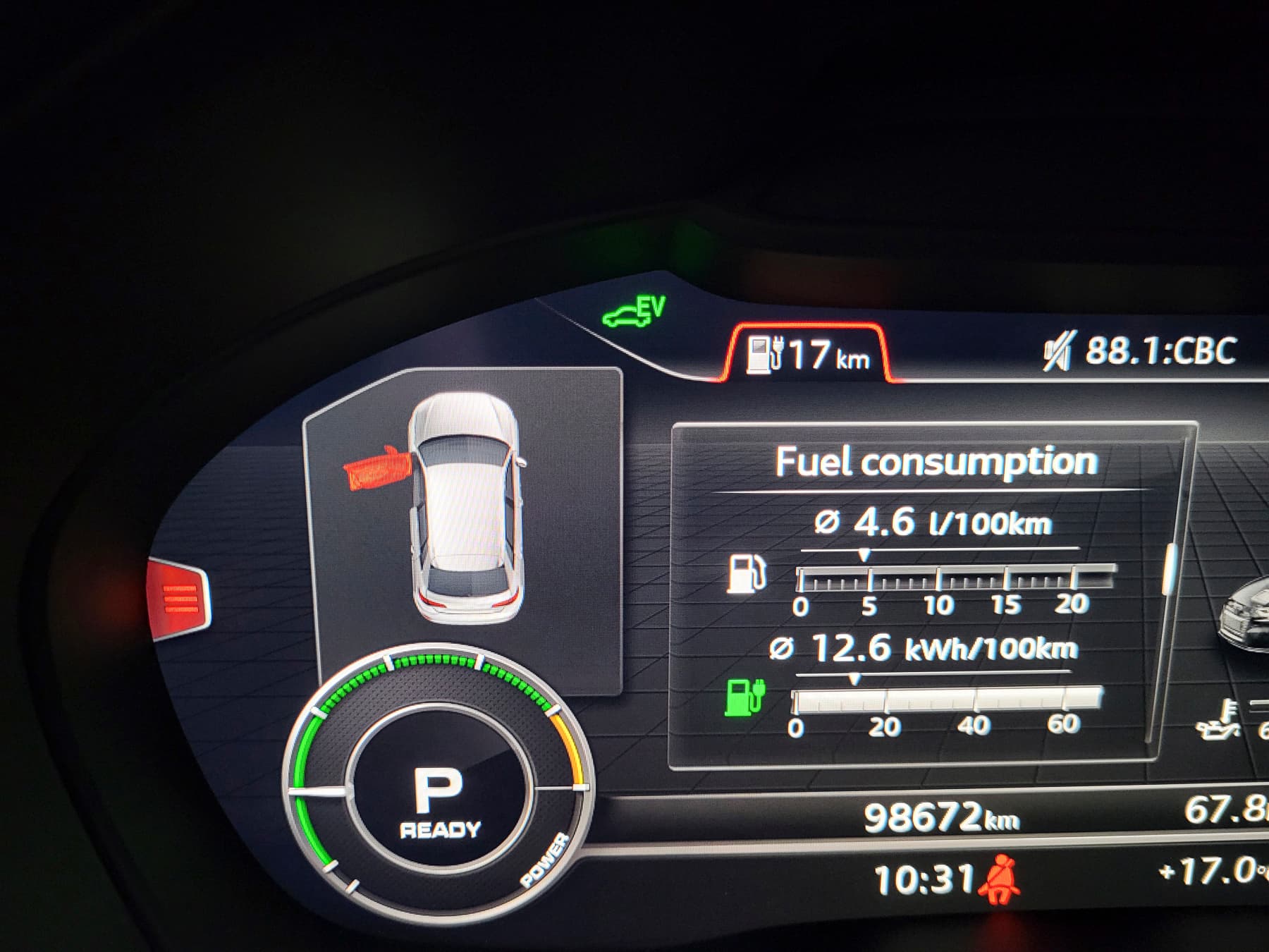 2017 Audi A3 e-tron Charge Door